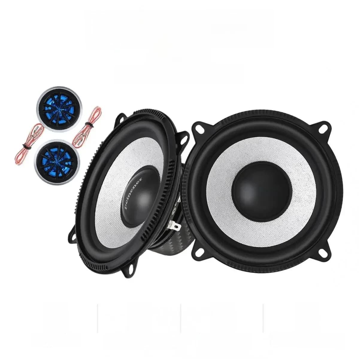 2 pièces 4/5 pouces composant de voiture système de haut-parleurs 13cm 150W porte de véhicule Auto Audio haut-parleurs stéréo ensemble HiFi avec Tweeter Crossover