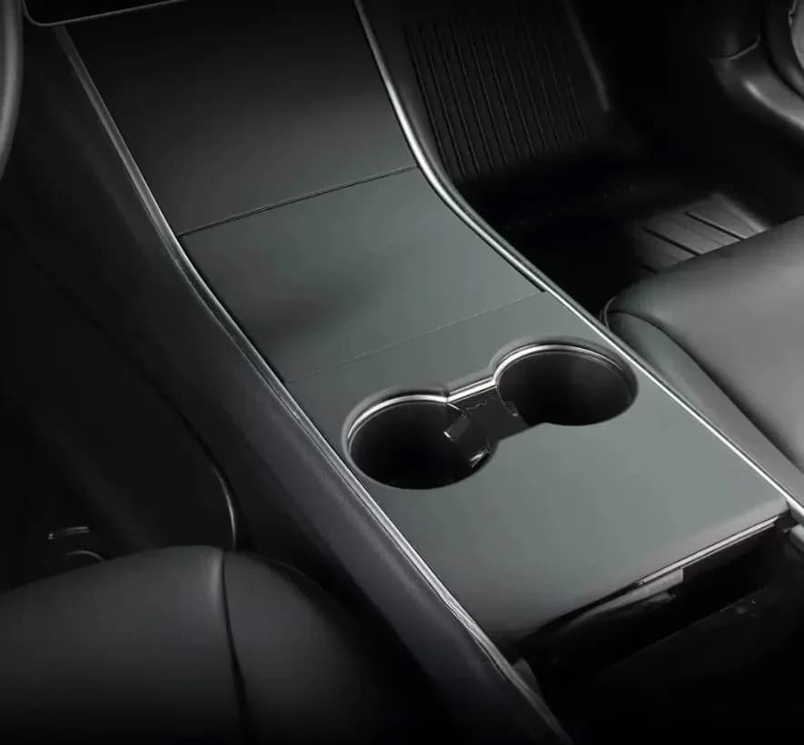 Patch de protection pour panneau de commande Central de voiture ABS noir, 3 pièces, pour Tesla modèle 3 2017 – 2020 Tesla modèle Y, accessoires d'intérieur de voiture