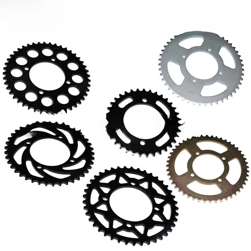 420/428 chaînes 76mm 35T 37T 39T 41T 43T 45T 48T moto roue arrière chaîne pignon pour 110cc 125cc 140cc Dirt Pit Bike