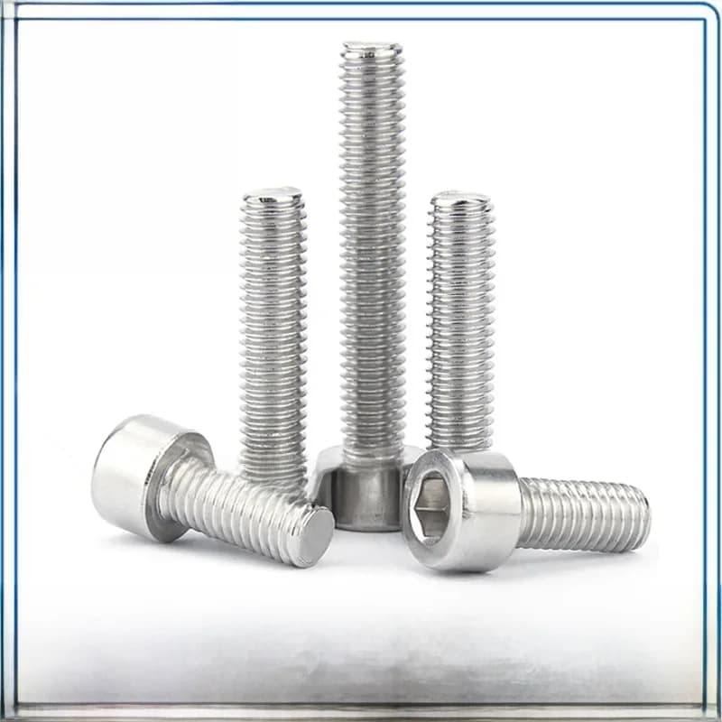 3/50pcs GB70.1 M1.6 M2 M2.5 M3 M4 M5 M6 M8 304 A2-70 En Acier Inoxydable Douille hexagonale Tête de capuchon lisse Vis Allen Boulon 6-50mm