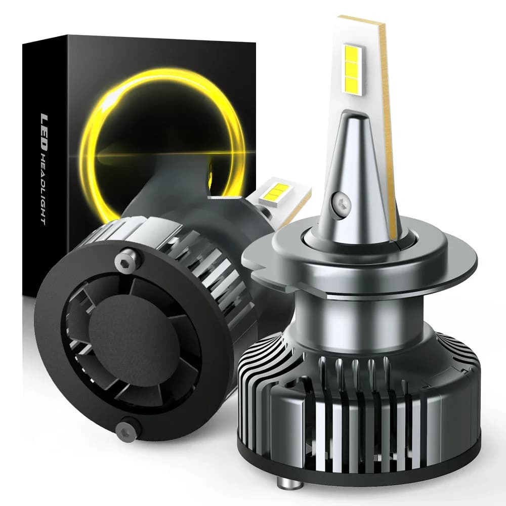 2 pièces AUXITO Y13 H7 LED 6500K blanc 16000LM 80W Canbus Turbo LED H4 H8 H11 9005 9006 9012 HIR2 H13 HB3 HB4 phare 12V