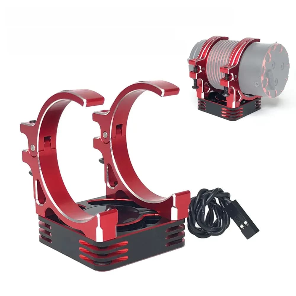 Ventilateur de refroidissement de moteur RC 40x40mm 30x30mm avec support en aluminium pour moteur brushless de voiture RC 1/10 1/8 3650 3660 4068 4082 4092 4074 4274 4268