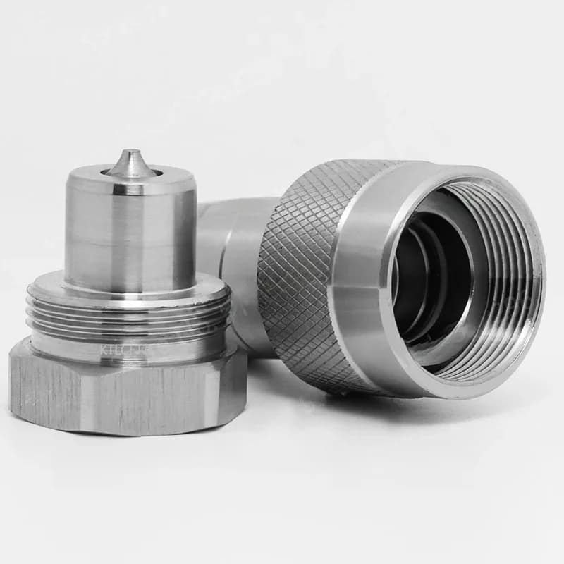 SIZE-B NPT 1/4 3/8 pouce Hydraulique Rapide Accouplement Fermé Rapide En Acier Matériel Plug and Socket Connecteur Kit