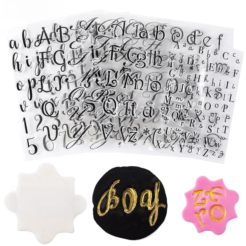 Timbres pour Cookies en Lettres de l'Alphabet, Doux, Outils de Décoration, Fondant, Gaufrage, Bricolage, Coupe, Accessoires de Pâtisserie
