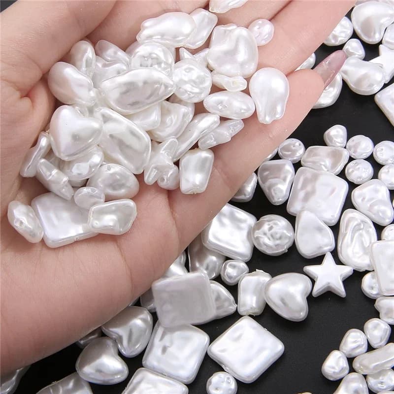 Perles d'imitation ABS irrégulières, perles amples en acrylique pour la fabrication de bijoux, collier, boucles d'oreilles, pince à cheveux, Bracelet, collier