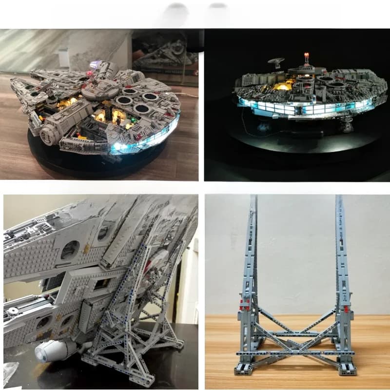MOC-Présentoir vertical Millennium Falcon, compatible avec LEGO 75192 Lepinblocks 05132, jouets en briques, en stock