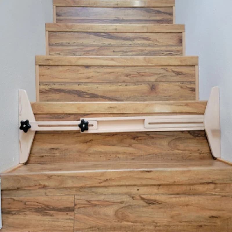 Outil de gabarit de bande de roulement d'escalier, gabarit de bande de roulement d'escalier, outil de mesure de bande de roulement d'escalier, ABOOKS capable de 30.5 "à 49" de longueur, scribe