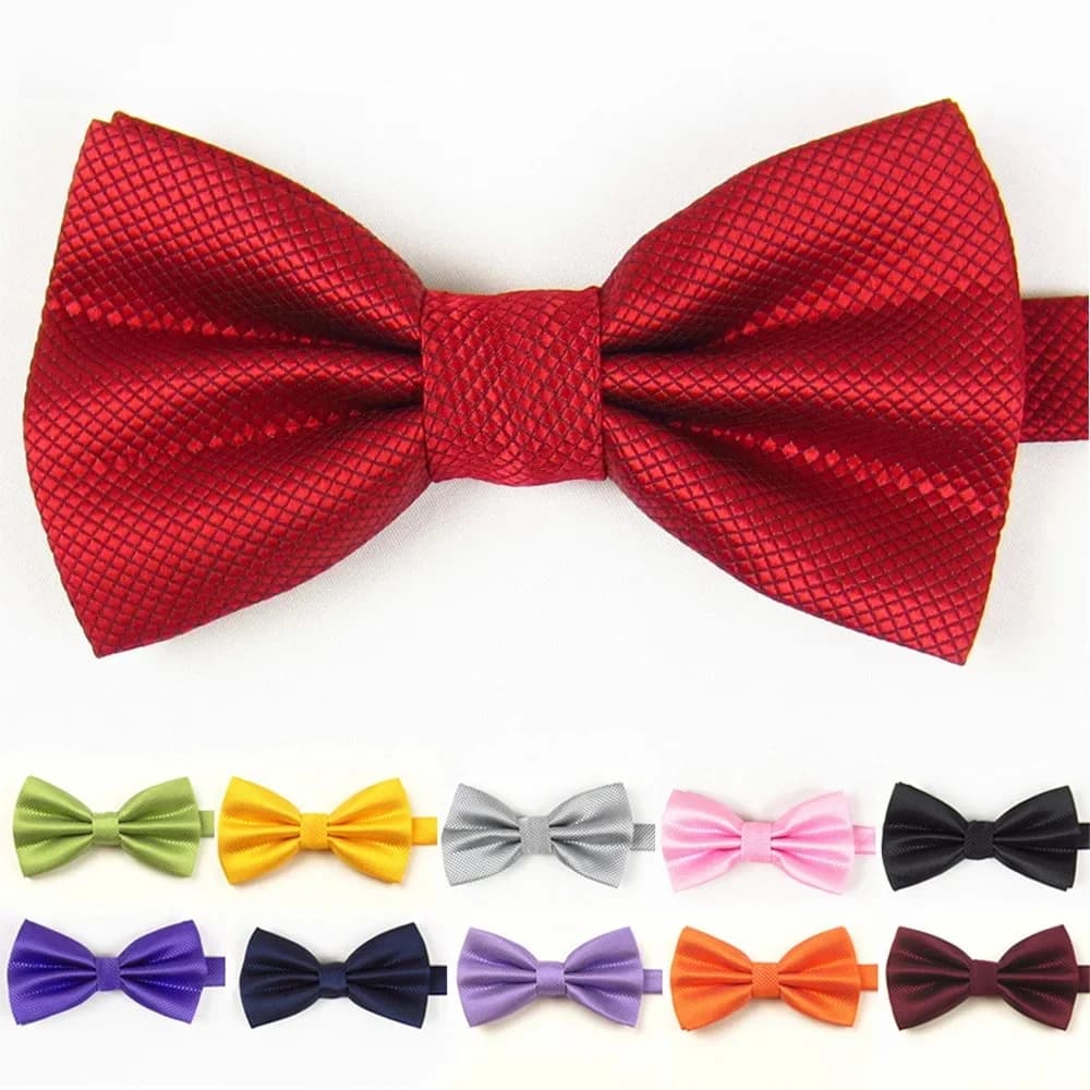Nouvelle Cravate Papillon Tendance HUISHI pour Banquet et Fête, 28 Couleurs, Blanc Perle, Vert Menthe, Accessoire de Mariage, Nœud Papillon Uni