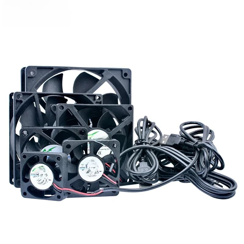 Ventilateur de refroidissement silencieux USB DC5V 40mm 50mm 60mm 70mm 80mm 92mm 120mm pour DIY, routeur, boîtier TV, alimentation