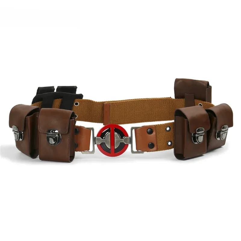 Takerlama – ceinture Wade Wilson, ensemble complet, pochettes à boucle Deadpol, costume Ryan Reynolds, accessoires de cosplay pour Halloween, taille S M L XL