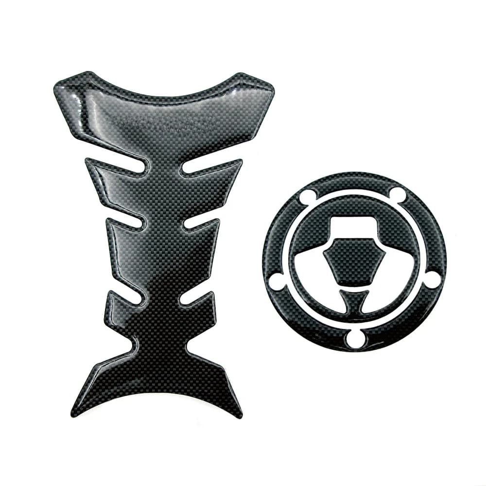 Autocollants de protection de réservoir de couvercle de bouchon de gaz de carburant de Fiber de carbone de moto pour Kawasaki Z Z1000 Z1000SX Z800 Z750 Z250 autocollants de course