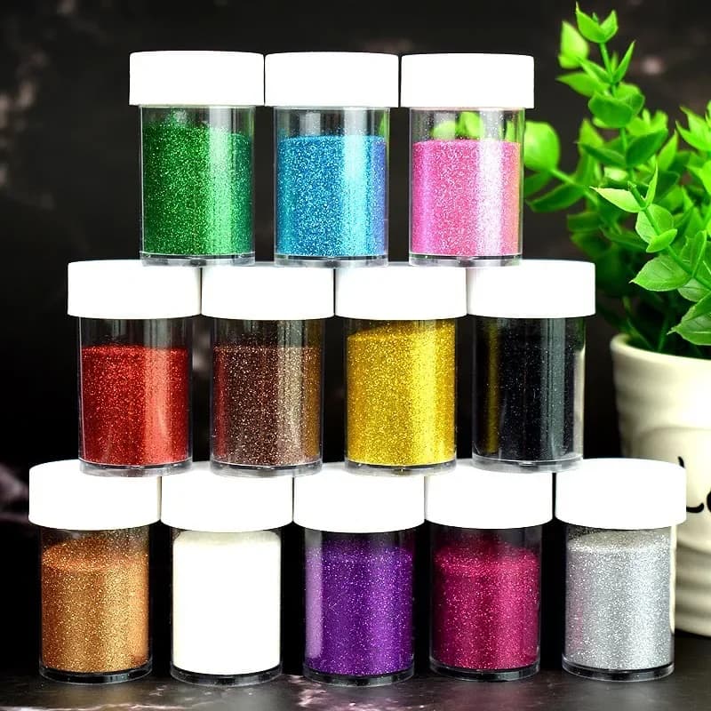 Poudre de paillettes pour ongles, scintillante brillante, paillettes pour Nail Art, flocons de pigments, poussière, décorations 3D, artisanat, brillant à lèvres, outil de bricolage