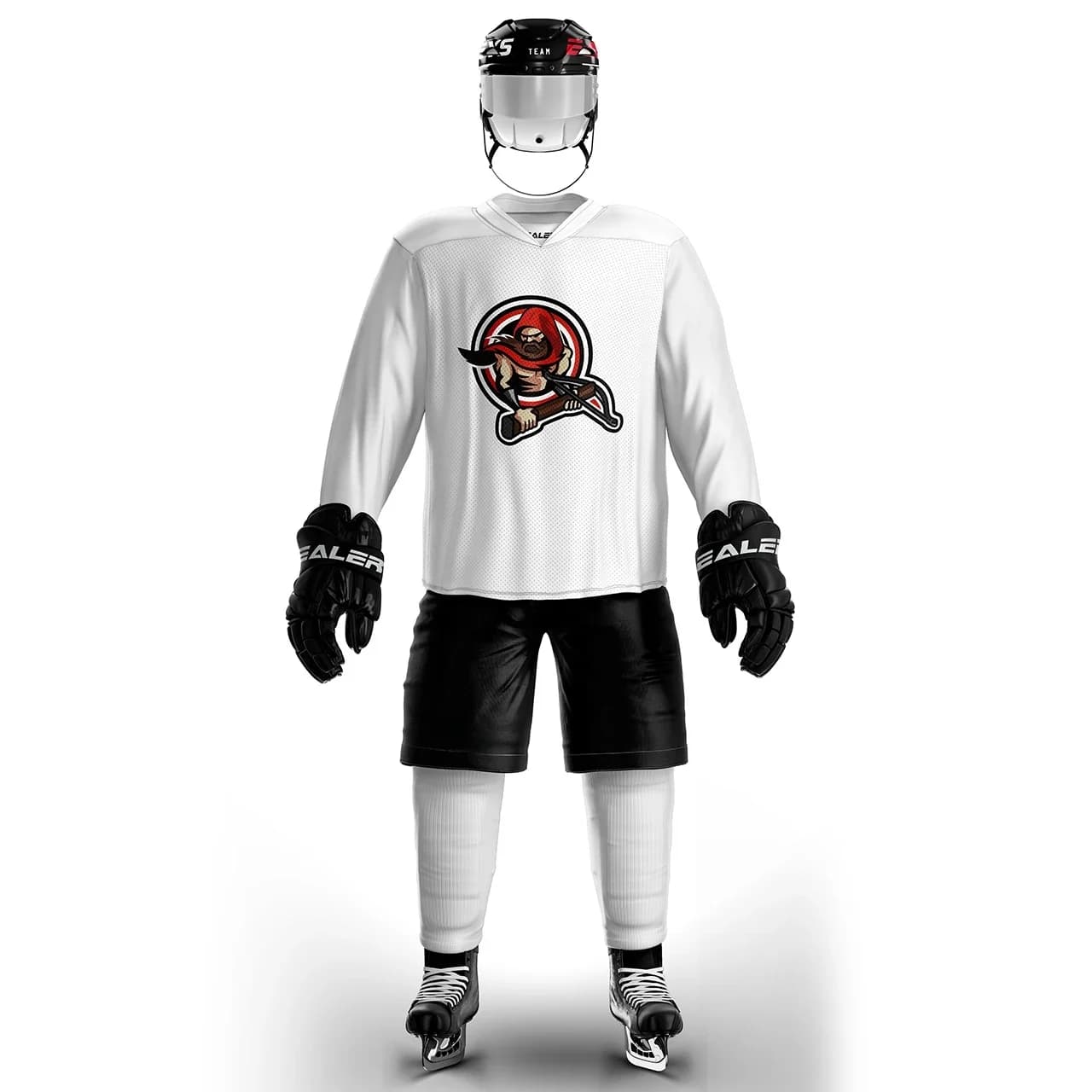 Maillot d'entraînement de hockey sur glace personnalisé et chemise de rue, léger et fin, respirant, blanc, grande taille, haute qualité, série H80, toutes tailles
