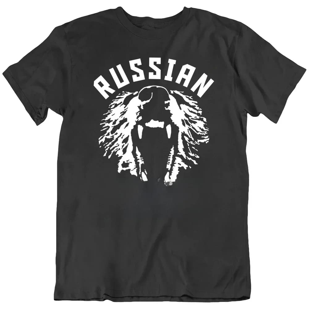 Puissance russe Russie Hommes T-shirt Ak-47 Vladimir Poutine Armée Cccp Urss KGB Chemise