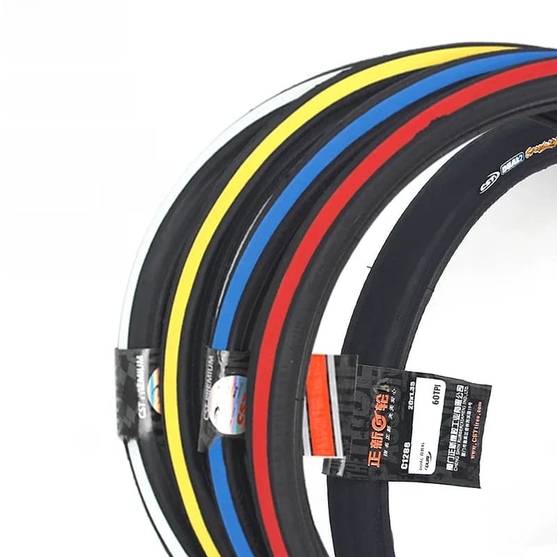 Pneus de vélo CST 20 pouces, pneu coloré C1288 20*1.35, accessoires de vélo 451 20x1 1/8, pneu de vélo pliable à petit diamètre de roue