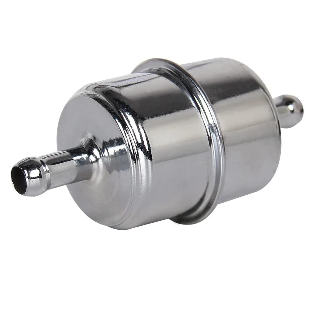 Filtre à carburant pour Chevy Ford, tuyau en ligne de 9.5mm, cartouche chromée à haut débit pour carburateur