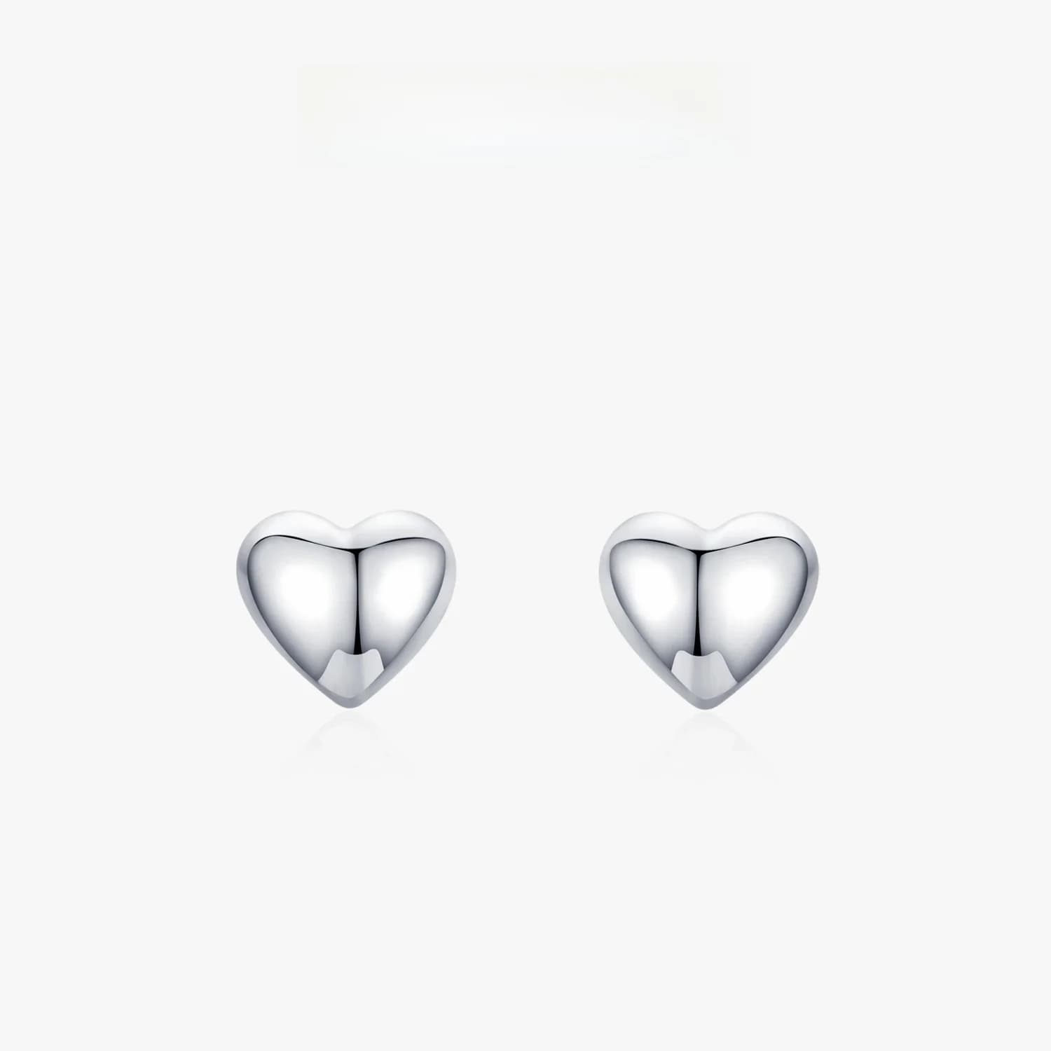 Ailmay – boucles d'oreilles en forme de cœur pour fille, en argent Sterling 925, Anti-allergie, haute qualité, cadeau de saint valentin