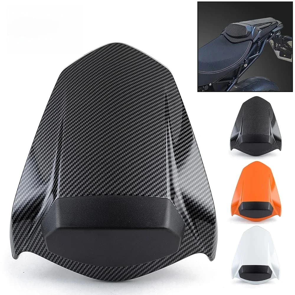 Couvercle de Capot de Siège Arrière de Moto, Carénage pour KTM 1290 Super Duke R 2014-2019, Look Fibre de Carbone