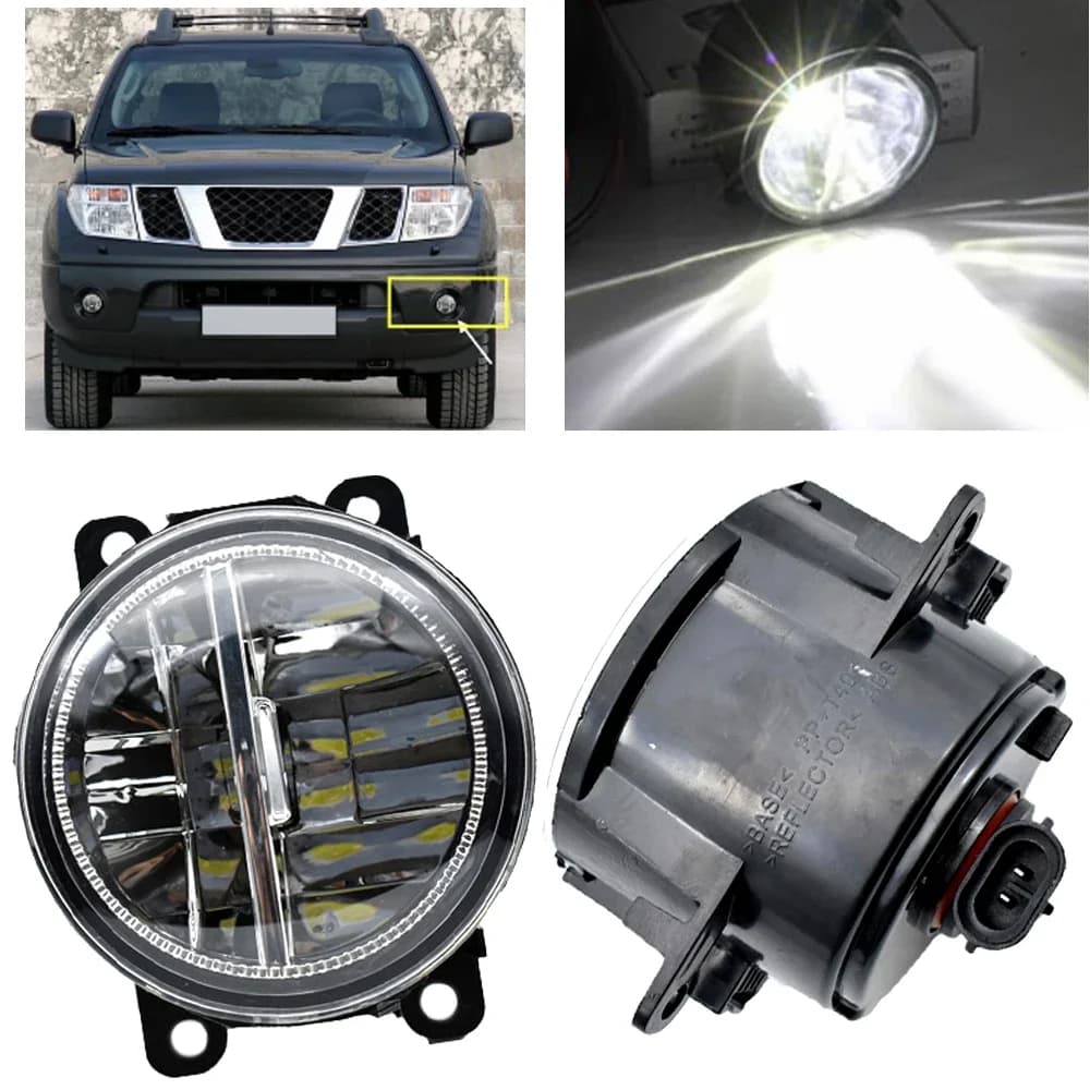 Phare antibrouillard LED haute luminosité, feux de jour, Nissan Navara D40 2004-2015, Nissan scalp 2011-2015, voiture H11, 2 pièces
