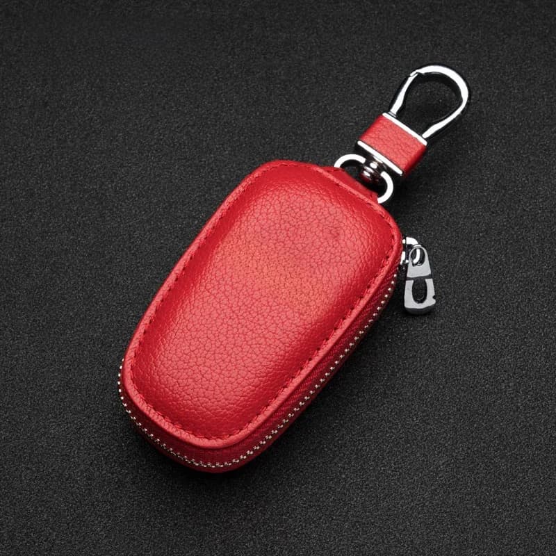 Porte-clés en cuir avec Logo de voiture, étui carré à fermeture éclair pour BMW Mercedes Audi Lexus Volkswagen Toyota Honda Peugeot Subaru, nouvelle collection 2021