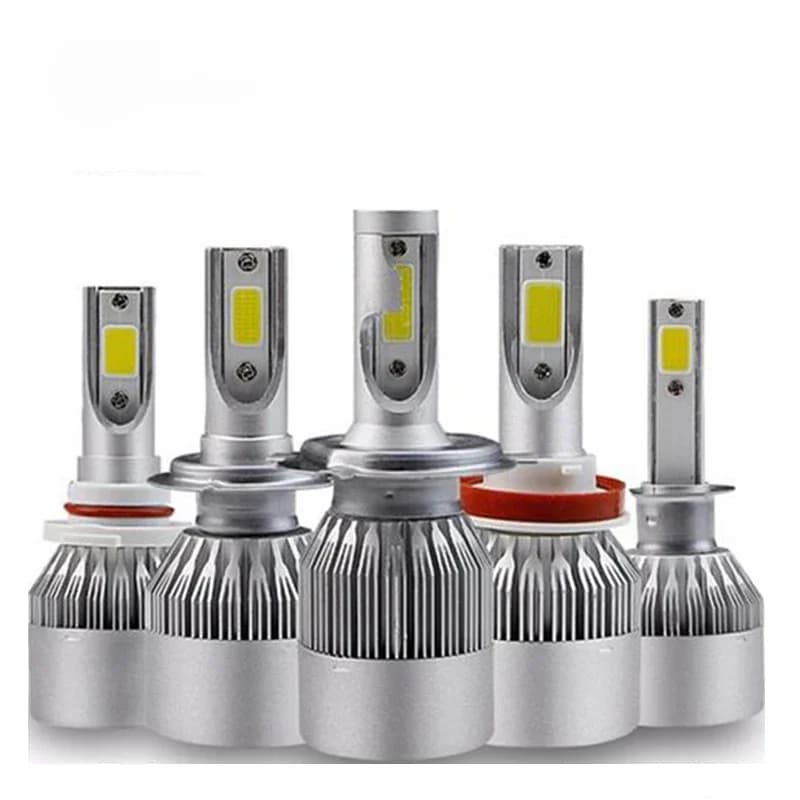 Phare Led C6 pour voiture, feux avant blancs, haut et bas, accessoires Automobiles, H7, phares puissants, 12V