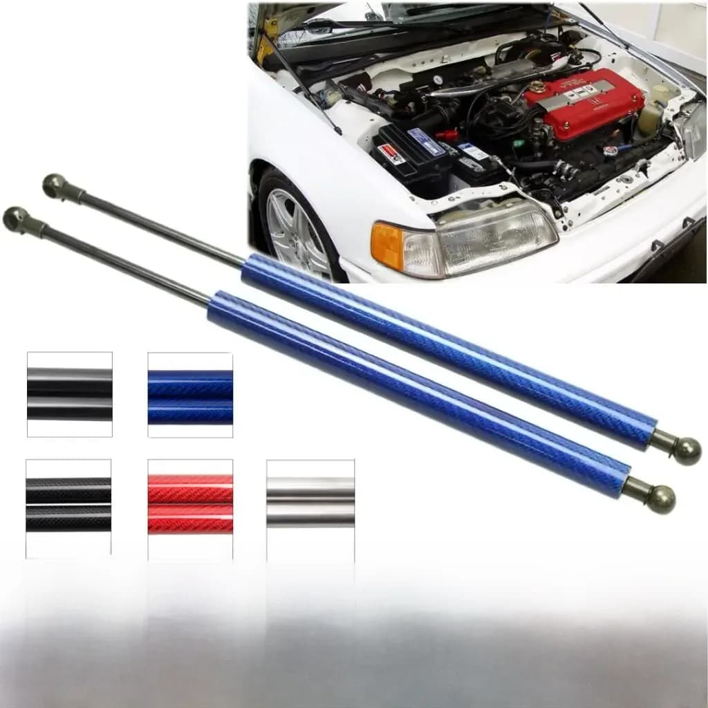Vérins à gaz pour capot avant, amortisseur en fibre de carbone pour 1988-1991 Honda CR-X CRX DX/Si/HF Modifier les accessoires Capot avant
