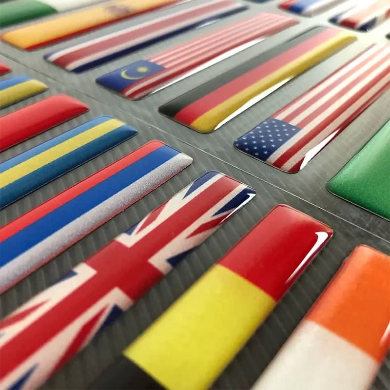 Autocollant drapeau National réfléchissant 3D, accessoires de moto, autocollant de voiture, britannique, italie, états-unis, France, russie, espagne, brésil, chili, ukraine