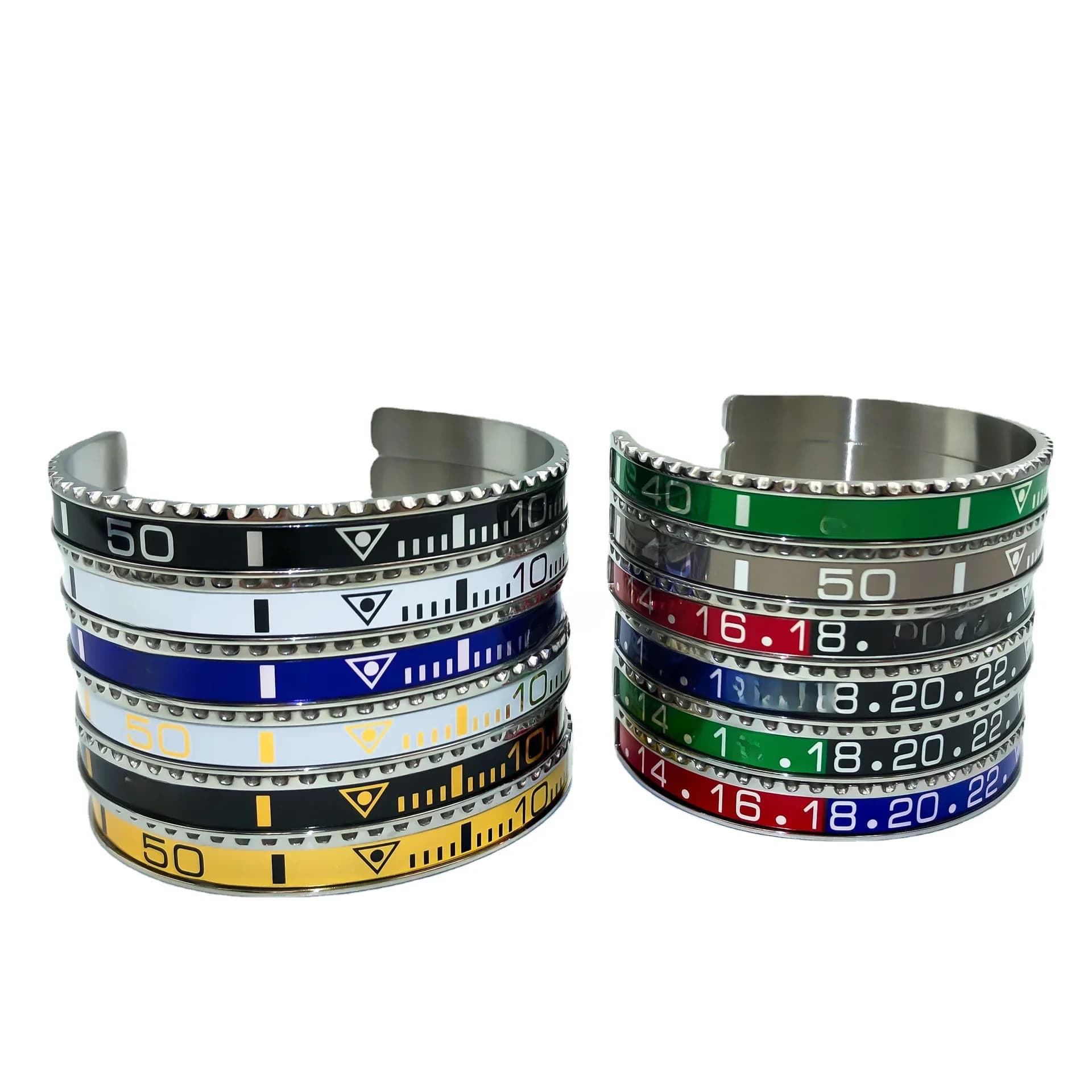 Nouveaux bracelets de personnalité en acier inoxydable pour hommes et femmes, affichage numérique, fantôme d'eau, bijoux pour femmes et hommes
