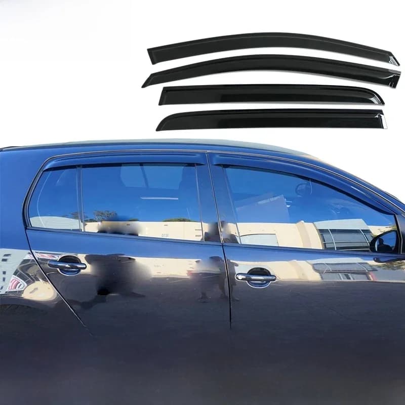 Déflecteurs de vitres latérales pour VW Golf 5 V MK5 TDI GTI R32 2004 2005 2006 2007 2008, pare-soleil et pluie, visière de porte, pare-froid SUNZ