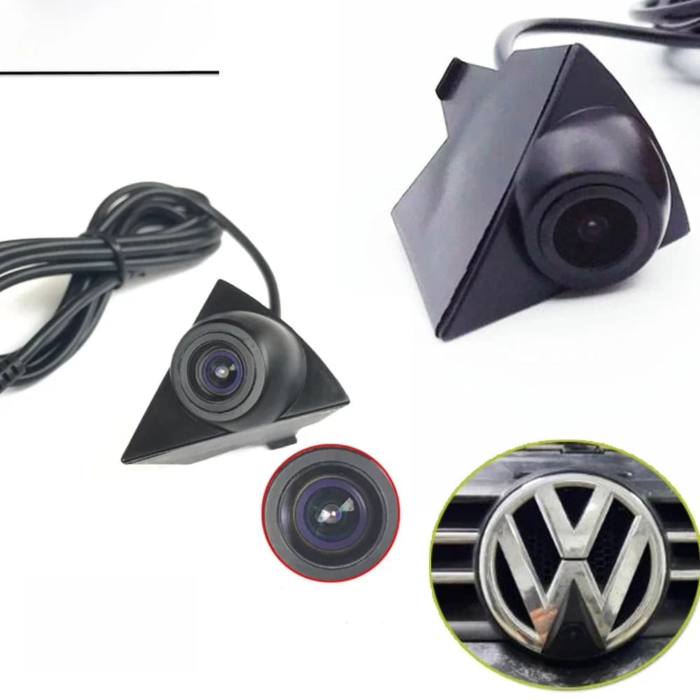 Caméra de Vue Avant avec Logo pour Voiture, Résistante à 170 Degrés, pour VW Volkswagen GOLF Jetta Touareg Passat Polo Tiguan Bora Sagitar Lavida