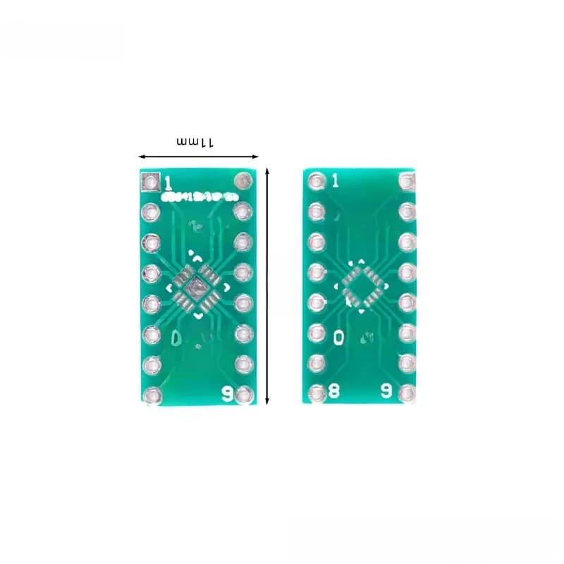 LIncome-Adaptateur de carte de transfert, PCB Pinboard SMD vers DIP16 DIP Pin IC, Plaque de test, Prise de convertisseur de pas, 0.5mm, 2.54mm, 16 QFN16, 20 pièces, 10 pièces