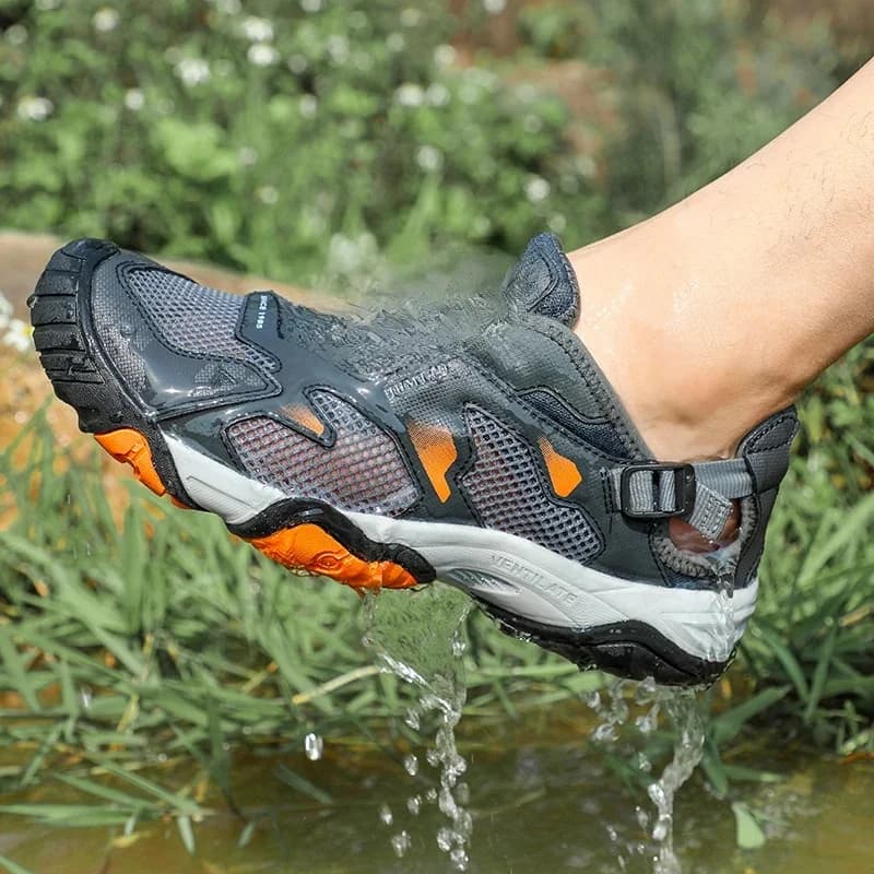 HUMTTO-Bottes de randonnée respirantes pour hommes, baskets de marque, sandales de trekking d'été, chaussures d'eau pour hommes, marche en plein air, escalade, nouveau