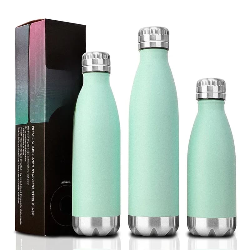 Flacon sous vide isolé à Double paroi, bouteilles Thermos, café, thé, lait, tasse de voyage, bouteille d'eau, Thermcup 350ml/500ml/650ml, 1 pièce