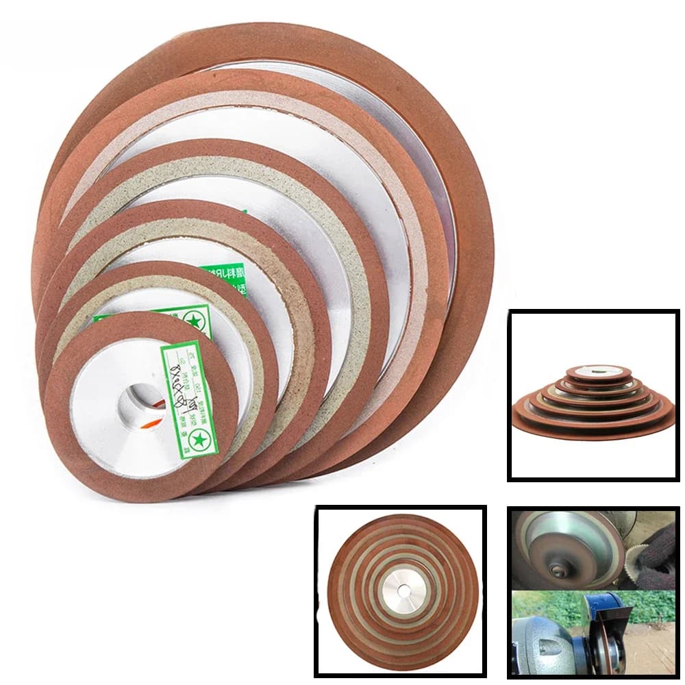 Disque de coupe de meule diamantée 75/80/100/125mm outil de fraisage en acier au tungstène carbure de métal 150/180/240/320/400 grain