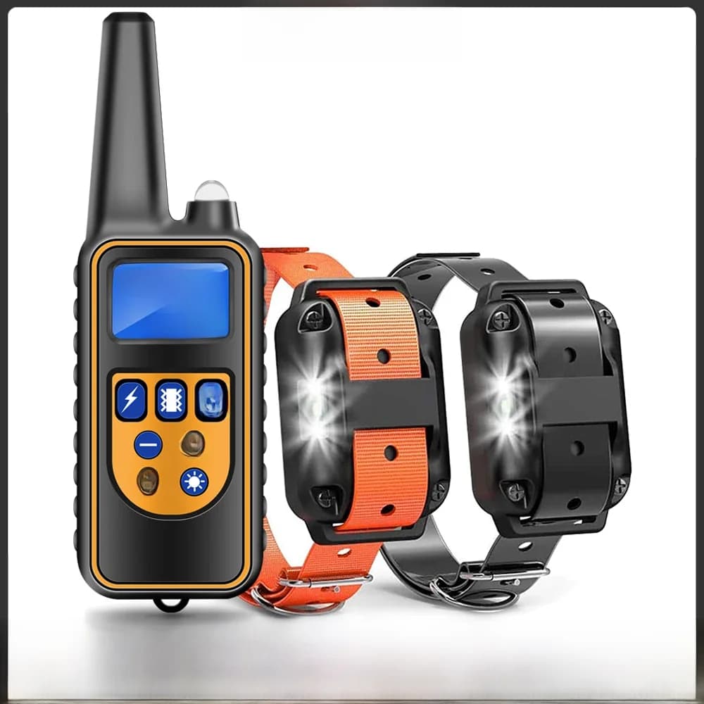 Collier de dressage électrique pour chien, Anti-aboiement, étanche, Rechargeable, télécommande pour animaux de compagnie, toutes tailles, choc, Vibration, son