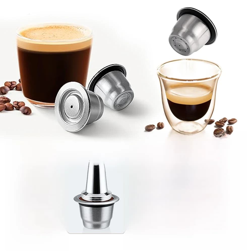 ICafilas – emballage écologique, Capsule de café réutilisable pour Nespresso, Capsule rechargeable, dosette expresso, machine à crème fiols