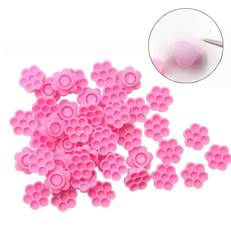 Support en plastique pour pose de faux-cils individuels, accessoire de maquillage, 100 pièces