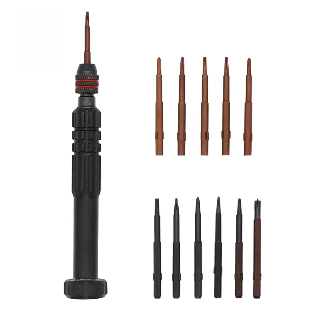 Jeu d'embouts de précision magnétiques, tournevis cruciforme, Phillips, jeu de tournevis à fente Torx, réparation du matin, kit d'outils ouverts, 12 en 1