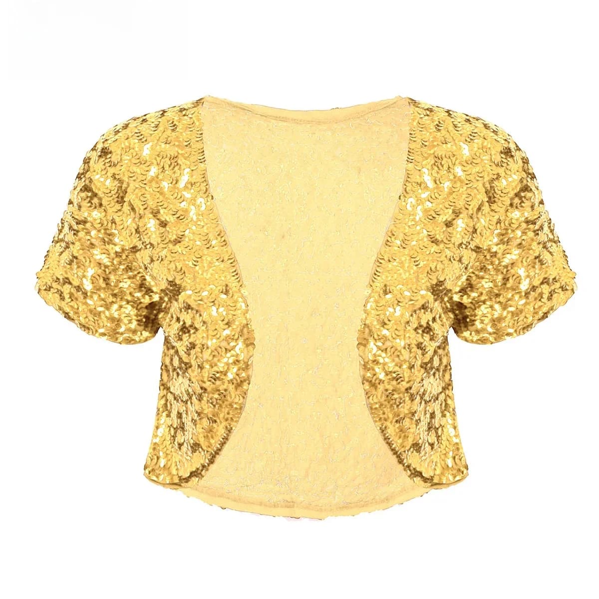 Veste Courte à Paillettes Brillantes pour Femme, Manteau, Costume de Pole Dance, Gilet à Paillettes, Cardigan, Vêtements d'Extérieur pour Boîte de Nuit, Performance sur Scène