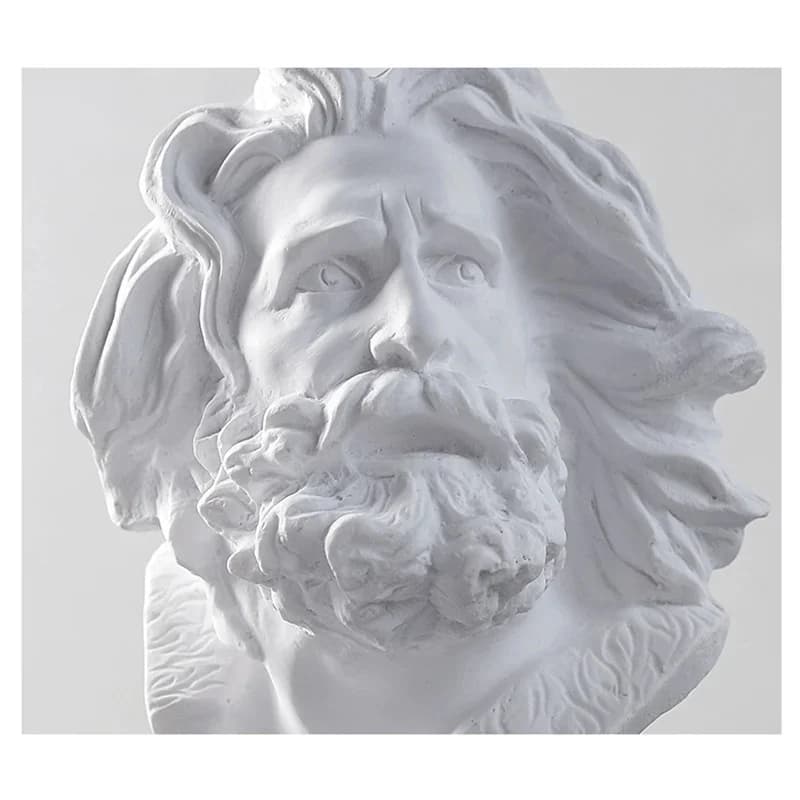 Portrait nordique de la tête de David, Figurine de mythologie grecque, Mini buste en plâtre, gypse, dessin, pratique, artisanat, Sculpture célèbre
