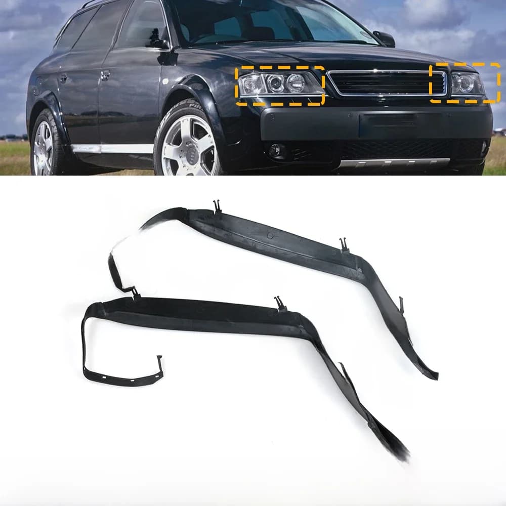 Bande d'étanchéité pour phares X-CAR, accessoires étanches sous les phares en plastique pour Audi A6 C5 1998 1999 – 2002 4B 0941191