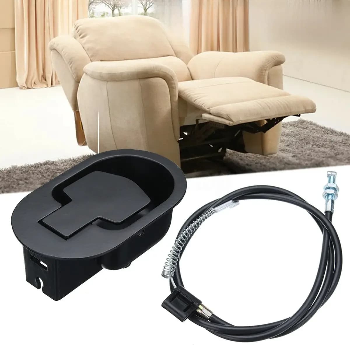 Poignée de traction inclinable avec câble, levier de dégagement universel pour canapé, pièces de rechange, poignée de traction pour canapé, accessoires de meubles