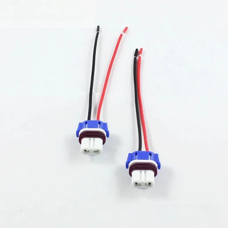Adaptateurs de douille d'ampoule LED HB4 9006 HB3 9005, 2 pièces, connecteur de voiture, câble d'extension, adaptateur de prise en céramique 9006 9005 HB3
