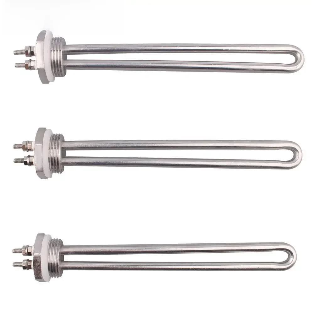 Élément chauffant 12v, résistance solaire cc en forme de U DN25, élément d'eau à Immersion électrique, chaudière tubulaire 100w 150w 200w