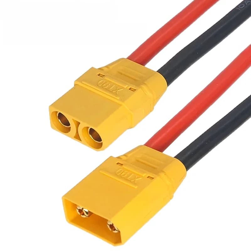 Amass – connecteur de câble XT90 mâle femelle, prise XT90H avec couvercle de gaine, fil en silicone 12awg 10awg pour batterie Lipo RC, Drone FPV