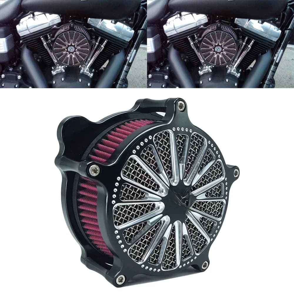 Filtre d'admission pour Harley Sportster XL 883 1200 ocia FXD FXDB Touring FLHRC FLHTC Softail FXSTB, filtre à air RSD Mar Turbo Venturi
