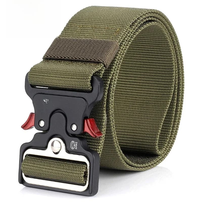 5cm ceinture tactique pour hommes, boucle en alliage dégagement rapide ceinture militaire lourde en nylon serré large ceinture extérieure ceintures mâle