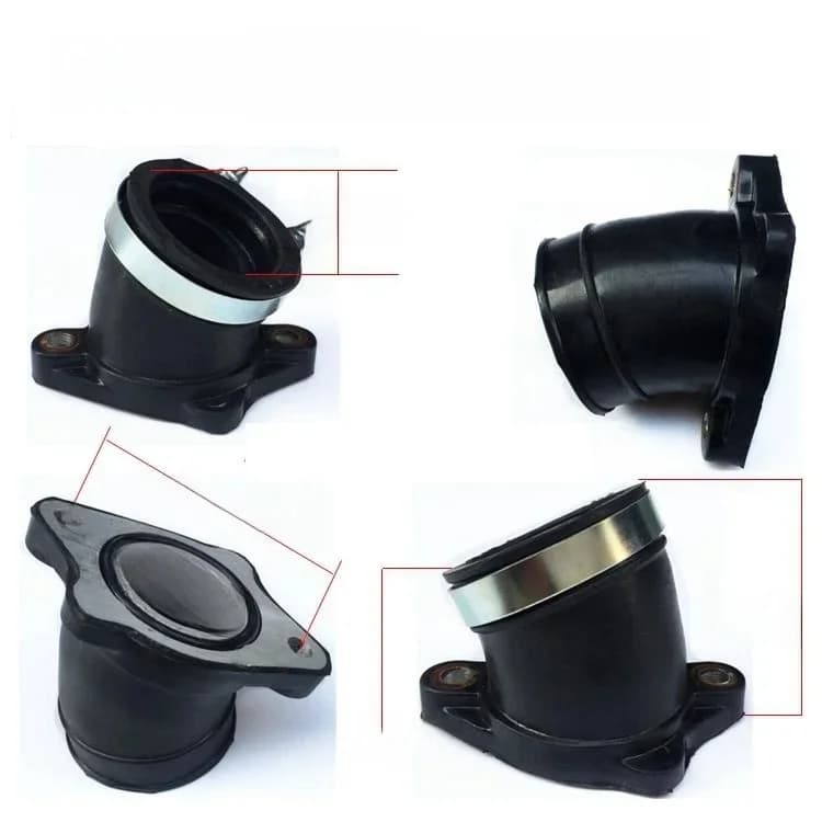 CQR moto 28mm carburateur 200cc tuyau d'admission tuyau de collecteur pour kayo zongshen baja loncin PE28 PWK 28 30 bosuer BSE J1 J2
