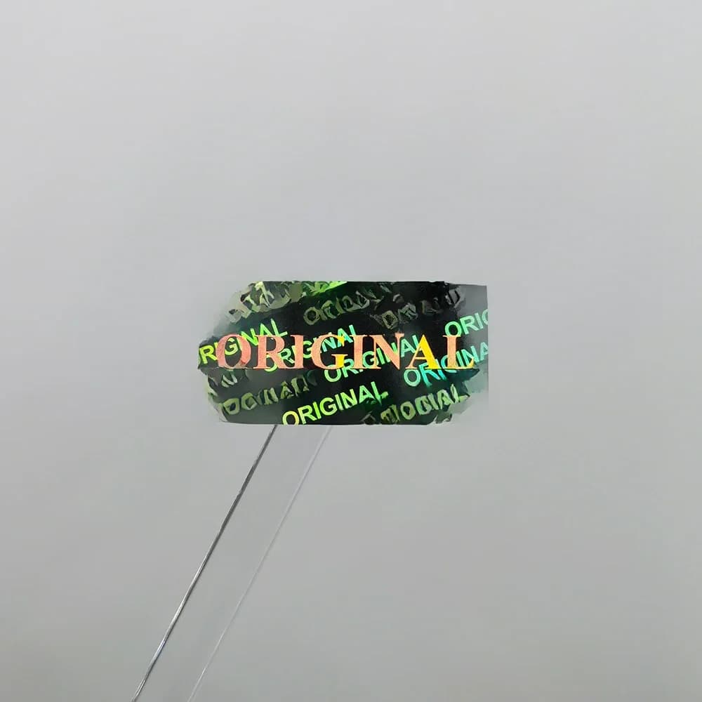 Autocollant holographique original Tamper-Verde, sceau de sécurité, garantie une fois, étiquette de bancs laser, logo personnalisé, 30x15mm, 1000 pièces