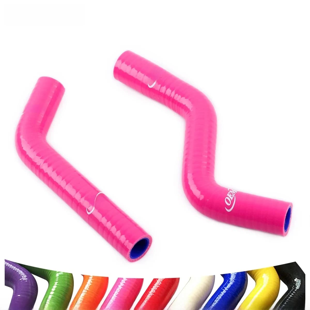 Kit de Tuyaux de Refroidissement en Silicone pour Radiateur Yamaha YFZ450R 2009-2013 et YFZ450X 2010-2011, 2 Pièces, 11 Couleurs